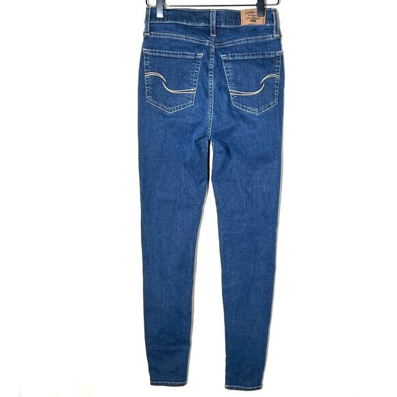 Levi's medium wash high-rise skinny jeans jeggings size 27 B122 - Picture 5 of 5